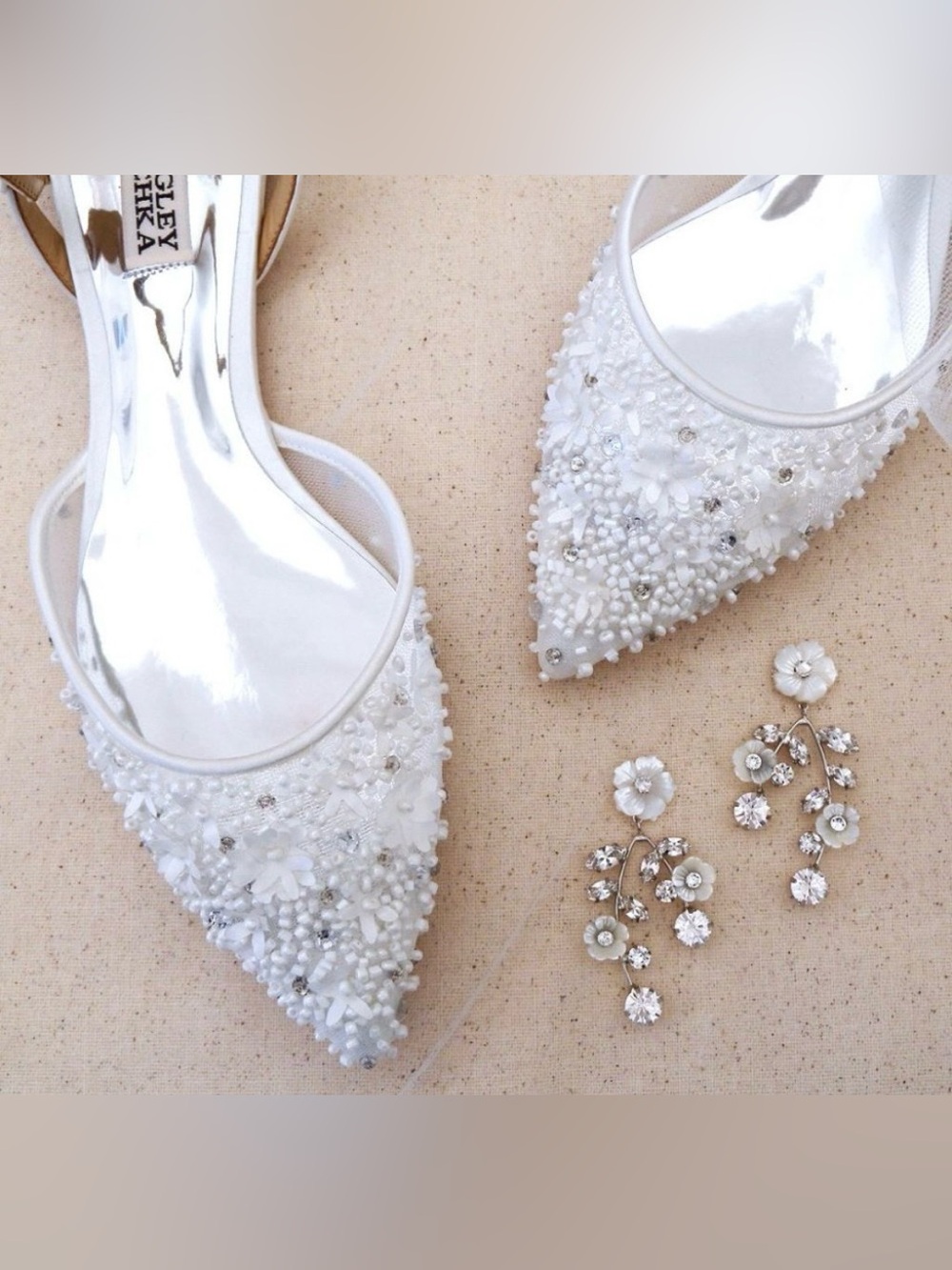 Badgley Mischka Carissa
Beaded Flats Bridal 5